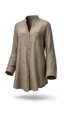 L'AGENCE Shirt Dress Womens Extra Smal Brown Taupe Knee Length Long Sleeve